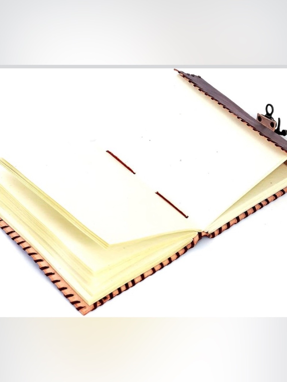 NWT Genuine Leather Sun Moon Celestial Journal 5x7 Handmade Gothic Notebook - Picture 16 of 16